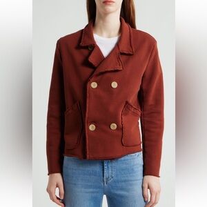 Frank & Eileen Mini Belfast CropKnit Peacoat Labcrop NWT SZ XL